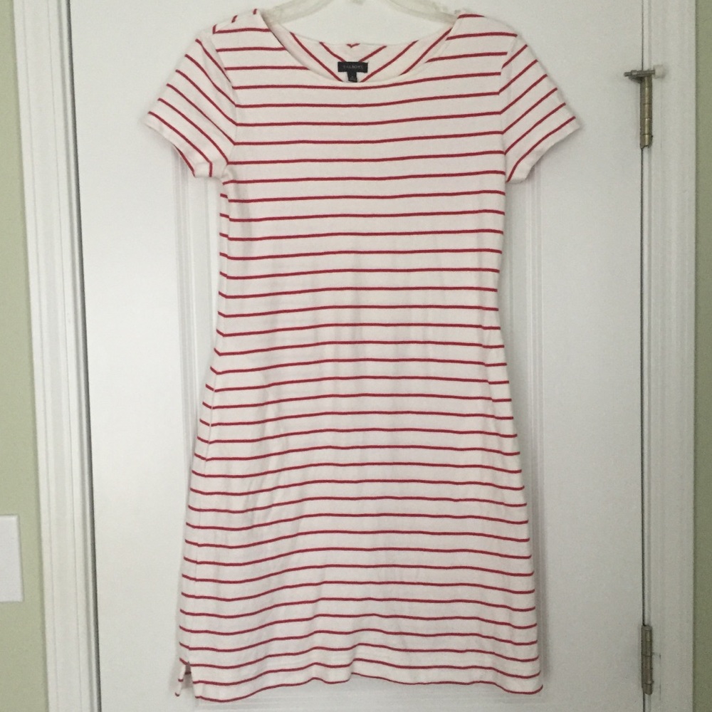 Red and White Striped Talbots Dress